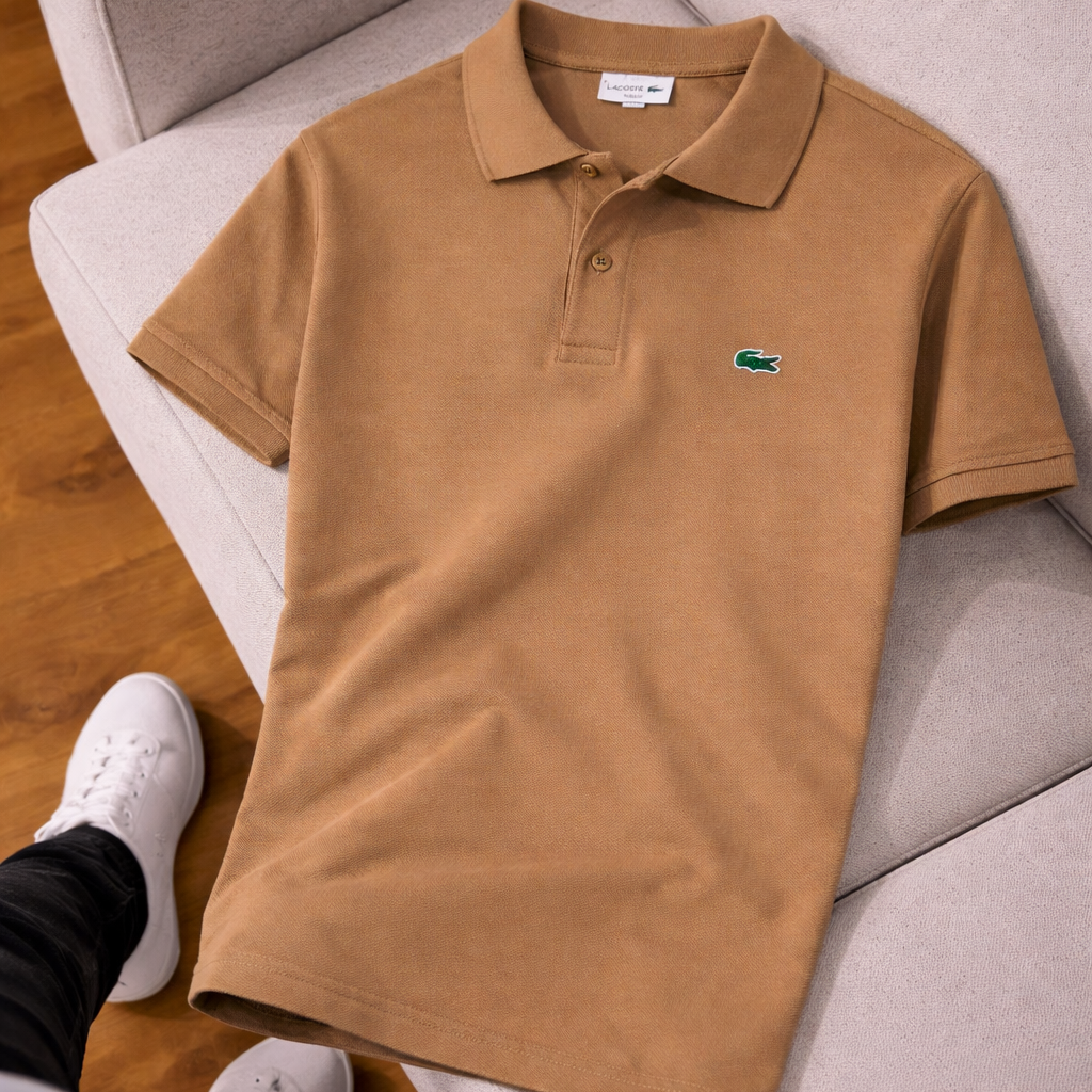 Lacoste Kahverengi Polo Yaka Tişört