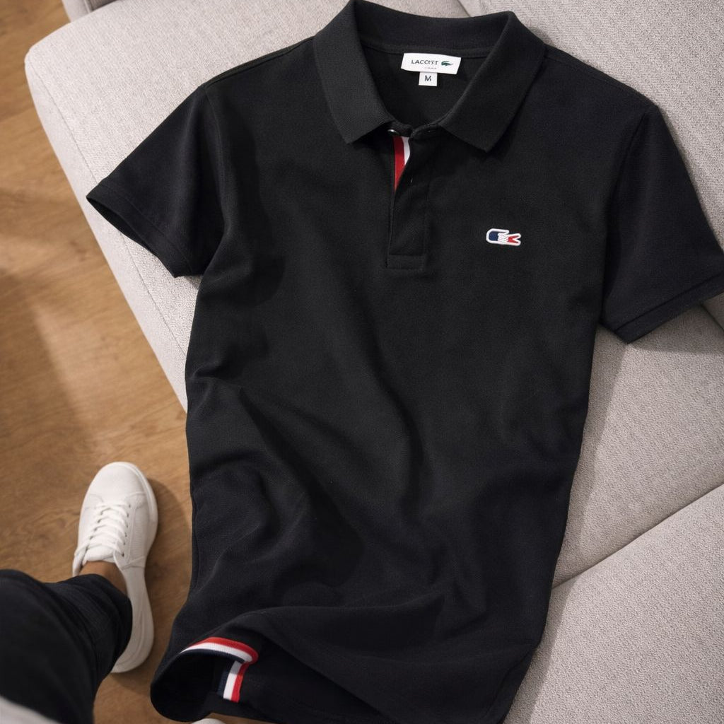 Lacoste Erkek Polo Yaka Tişört – Siyah